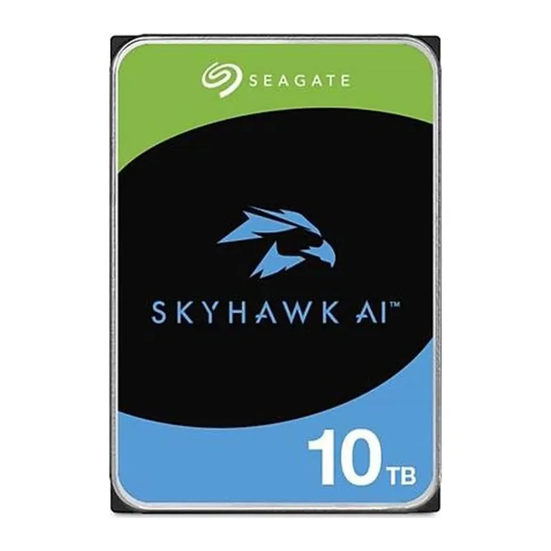 10 TB SEAGATE 3.5 SKYHAWK AI SATA 7200RPM 256MB 7/24 GUVENLIK ST10000VE001 (5 YIL RESMI DIST GARANTILI)