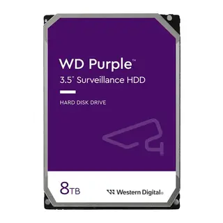 8 TB WD 3.5 PURPLE SATA3 5640RPM 256MB 7/24 GUVENLIK WD85PURZ (3 YIL RESMI DIST GARANTILI)