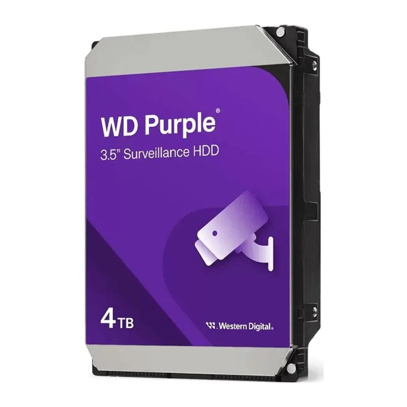 4 TB WD 3.5 PURPLE SATA3 5400RPM 128MB 7/24 GUVENLIK WD44PURZ (3 YIL RESMI DIST GARANTILI)