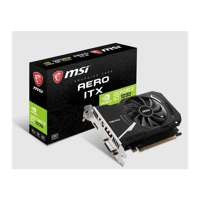 MSI GEFORCE GT1030 AERO ITX 2GD4 OC 2GB DDR4 64BIT 1XHDMI 1XDVI EKRAN KARTI
