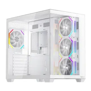1ST PLAYER BV7 BEYAZ ACK 750W 80+ BRONZE ARGB 4X12CM FAN PANORAMİK TEMPERLİ CAM USB 3.0 ATX KASA