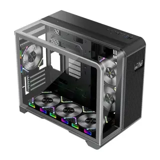 1ST PLAYER RT6 SİYAH DIGITAL 4X12CM ARGB TEMPERLİ CAM USB 3.0 M-ATX KASA