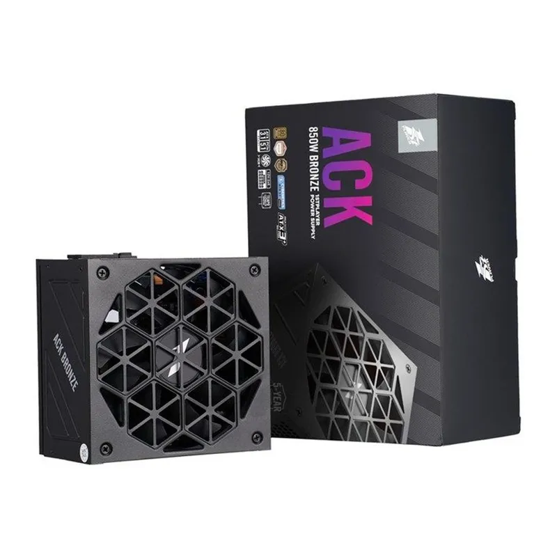 1ST PLAYER ACK 850W 80+ BRONZE AKTİF PFC 14CM FAN 5 YIL GARANTİLİ SİYAH GÜÇ KAYNAĞI