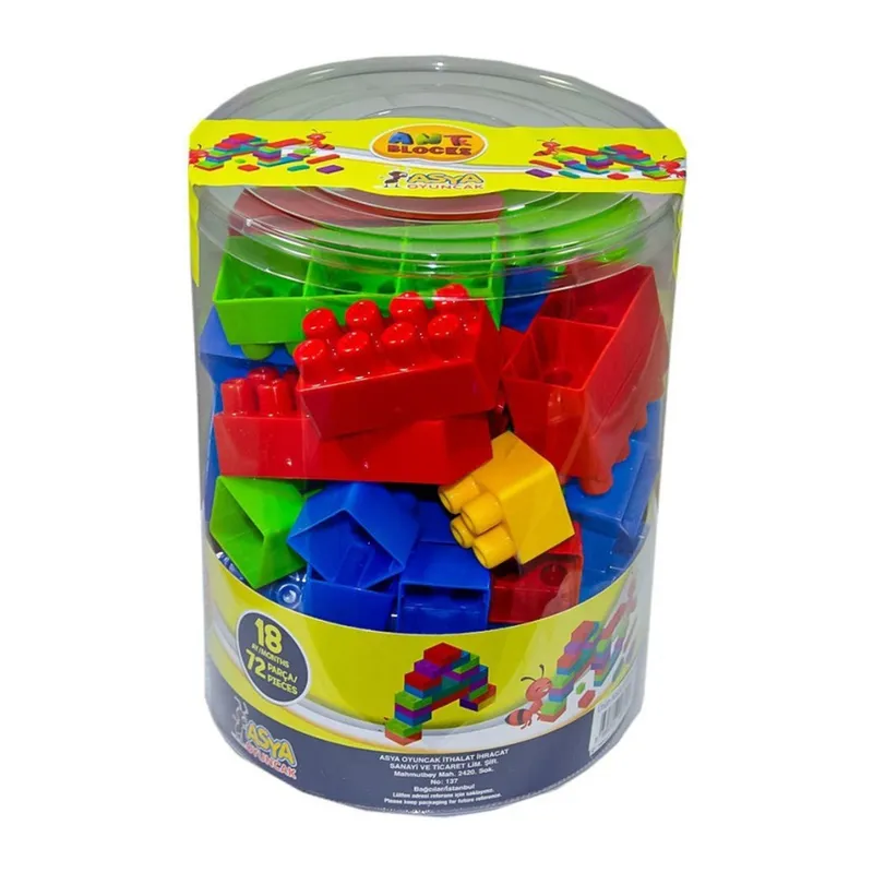 ANT072 Ant Blocks Ast 72 Parça - Asya Oyuncak