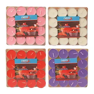16'li Renkli Tea Light Mum