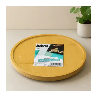 Bambu Yuvarlak Sunum Tepsisi 24.5 cm Ayaklı