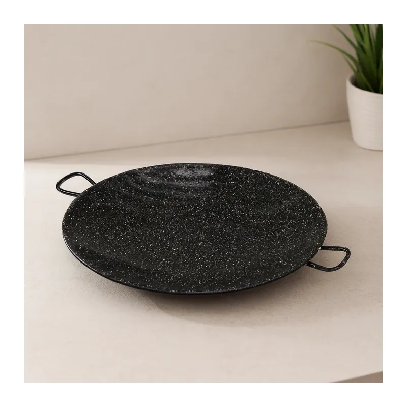 Kulplu Emaye Kavurma Sacı 30 cm