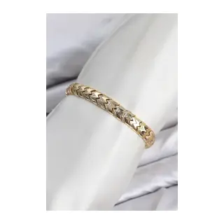 CM Kalın Yılan Model Zirkon Taşlı VIP Seri Gold Renk Pirinç Kadın Bileklik