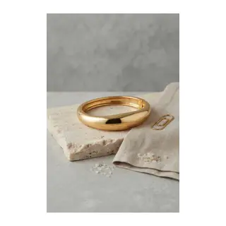 Gold Renk Pirinç Bombe Model Vintage Kelepçe Bilezik