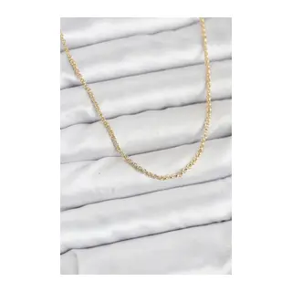 CM 14K Gold Renk Halka Model 60 cm Kadın Kolye