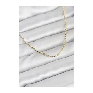 CM 14K Gold Renk Top Zincirli Model 60 cm Kadın Kolye
