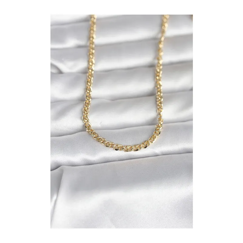 CM 14K Gold Renk Zincir Model 60 cm Kadın Kolye