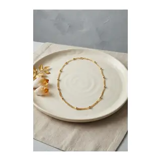 CM Top Zincirli Gold Renk 50 cm Kadın Kolye