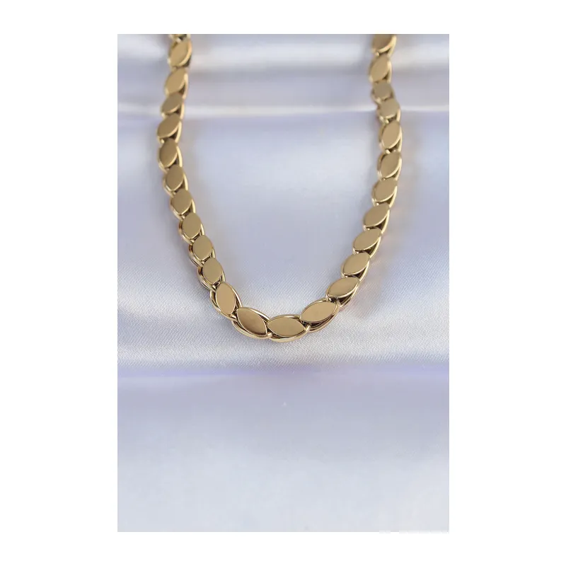 316L Çelik Gold Renk Arpa Model Kolye