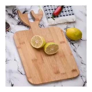 Geyik Boynuzlu Ahşap Kesim Panosu 37x18