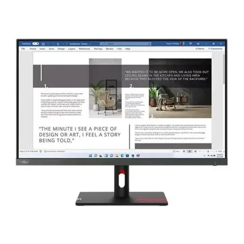 27 LENOVO S27I-30 THINKVISION 63DFKAT4TK FHD 4MS 100HZ HDMI+VGA WLED MONITOR (3 YIL GARANTİ)