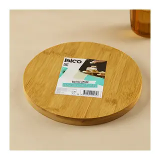 Ayaklı Bambu Sunum Tepsisi 24.5 cm