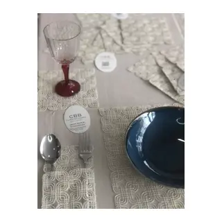 Sofra Takımı Orion Gardenya Keten Yemek Takımı 160x260 Masa Seti 26 Parça Runner Set Kapiçino