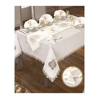 Lisa Linen Krem 26 Parça 160 × 260 cm Masa Seti