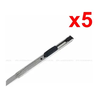 Metal Dar Maket Bıçağı İnce Falçata 9mm 5 Adet