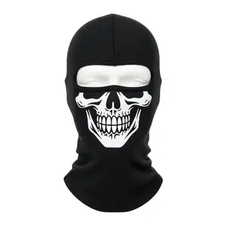 Unisex Kuru Kafa Baskılı Balaklava 1 Adet Tek Beden Viskoz Kask İçi Motosiklet Maskesi