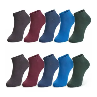 Erkek Pamuklu Patik Çorap 10'lu Paket 39-44 | Dikişsiz Burun, Koku Karşıtı, Nefes Alan Kısa Konç Sneaker Çorabı