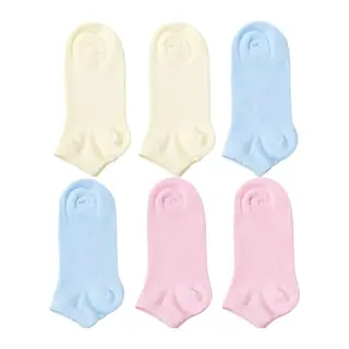 Kadın Bambu Dikişsiz Patik Çorap 6'lı Paket - Yumuşak, Nefes Alan, Nem Emici Kısa Konç Günlük Çorap - Krem, Mavi, Pembe