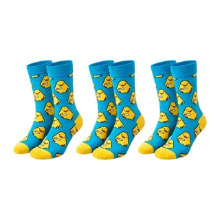 Renkli Civciv Desenli Unisex Çorap 3'lü Set | Yumuşak, Esnek, Konforlu ve Günlük Kullanıma Uygun