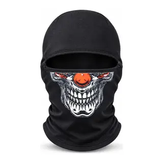 Unisex Şık Palyaço Desenli Balaklava Kışlık Tam Yüz Maske Termal Nefes Alan Esnek Kask Altı Boyunluk