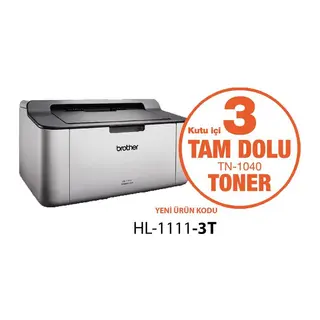 HL-1111-3T MONO LAZER YAZICI (3 TAM DOLU TONER)