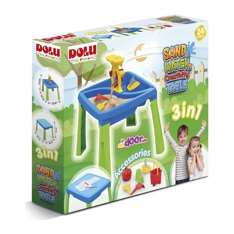 3077 Su Kum Yaratıcılık Masası -Dolu