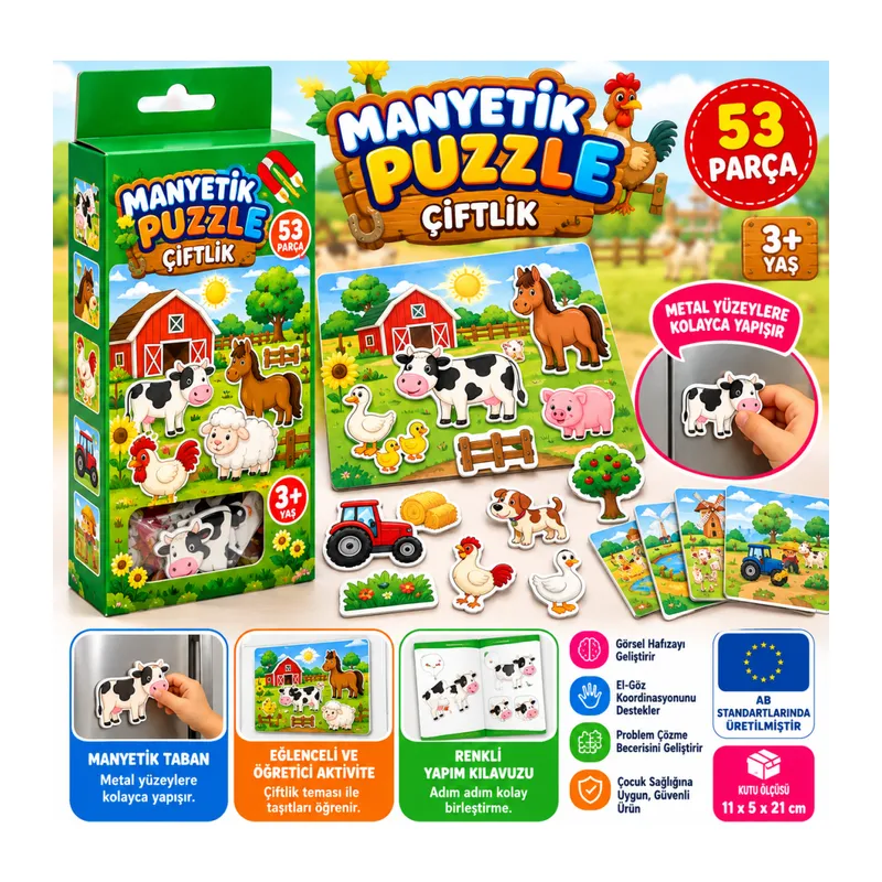 1345 MANYETİK ÇİFTLİK PUZZLE