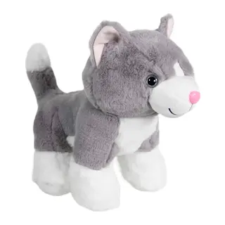 Kedi Peluş Gri 36 cm