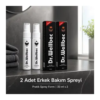 Dr. Wellbec Erkek Kişisel Bakım Spreyi 30 ml 2 Adet
