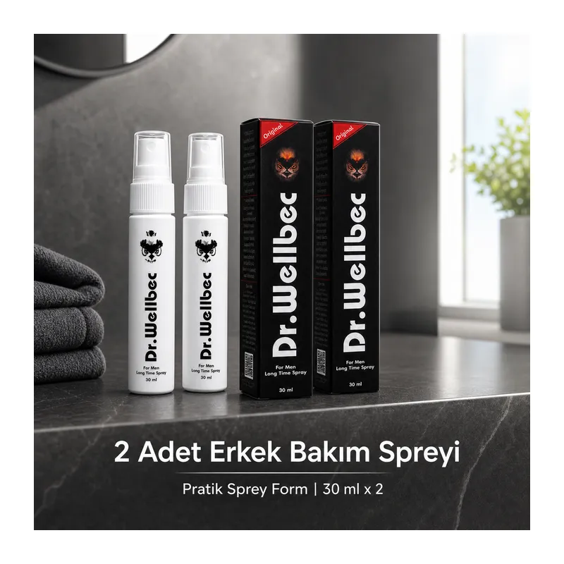 Dr. Wellbec Erkek Kişisel Bakım Spreyi 30 ml 2 Adet