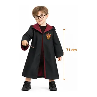 Harry Potter Çocuk Bebek Kostüm Seti? Asa Gözlük Pelerin 71 cm (2-4 Yaş)
