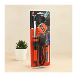 60W Kalem Havya Lehim Seti (Mini Stand, Lehim Pastası, Lehim Teli)