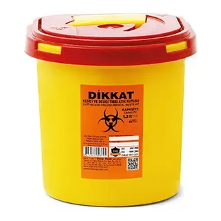 Enfekte Tıbbi Atık Kovası - 1.3 lt