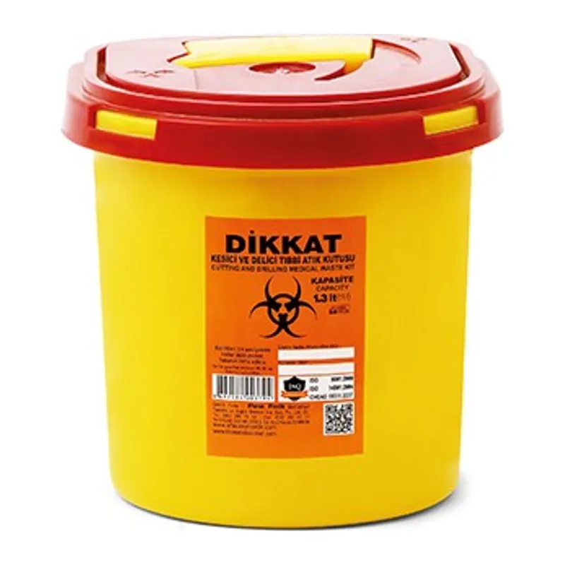 Enfekte Tıbbi Atık Kovası - 1.3 lt