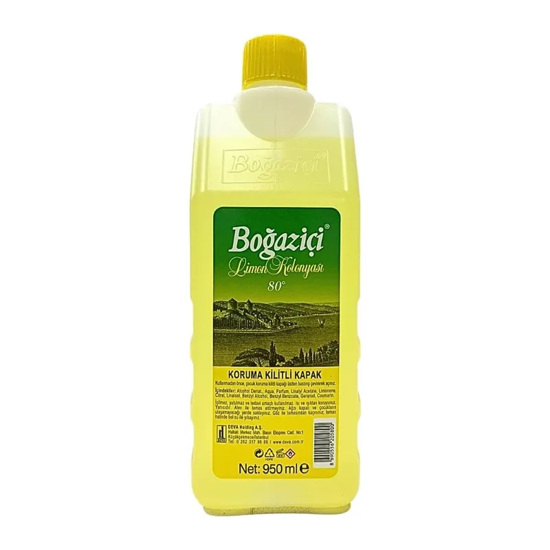 950 ml Kolonya Koruma Kilitli Kapak