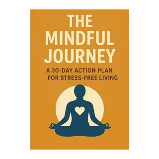 The Mindful Journey: A 30-Day Action Plan for Stress-free Living - İngilizce E-Kitap (Dijital Teslimat)
