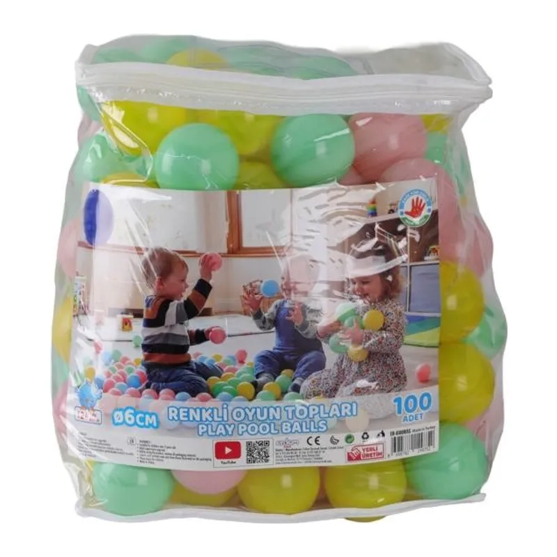 ER-6100 SOFT RENK HAVUZ TOPLARI PVC ÇANTALI
