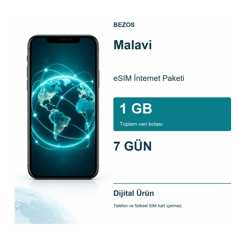 Malavi eSIM İnternet Paketi 1 GB 7 Gün