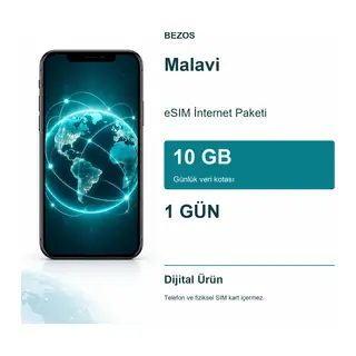 Malavi eSIM İnternet Paketi Günlük 10 GB 1 Gün