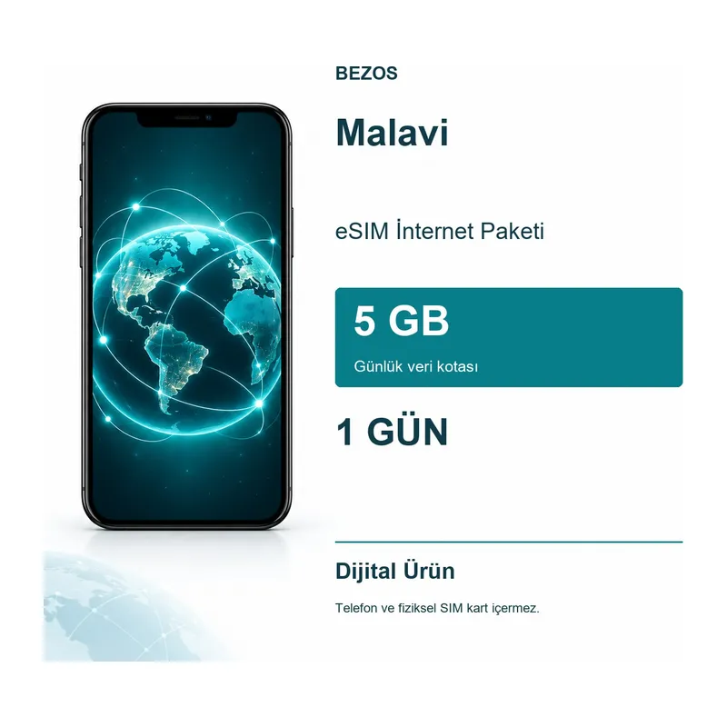 Malavi eSIM İnternet Paketi Günlük 5 GB 1 Gün