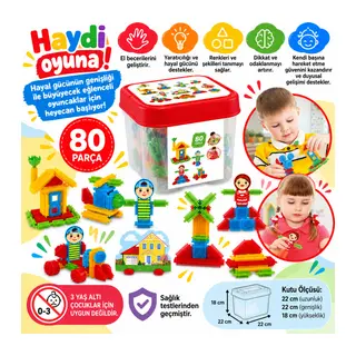 03316 Kaktüs Blokları 80 Parça