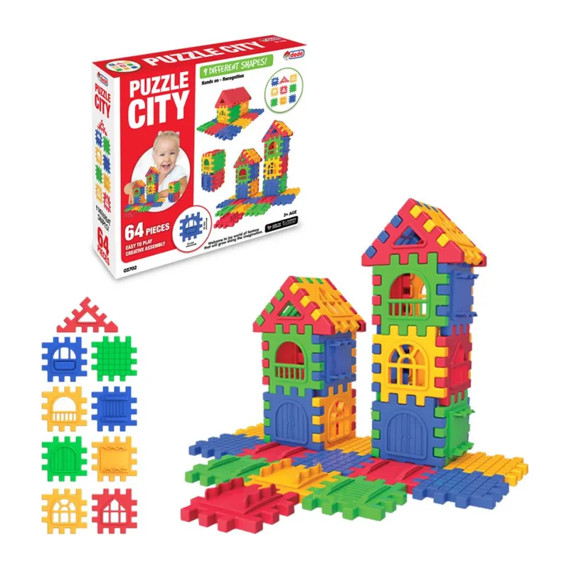 03702 Puzzle City 64 Parça