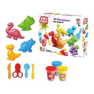 03995 Art Craft 3D Dinozorlar Hamur Set 168 Gr