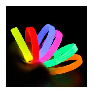 Glow Partisi Fosforlu Ekstra Kalın Bileklik 6 Renk 6?lı Set? Baskı Yapılabilir