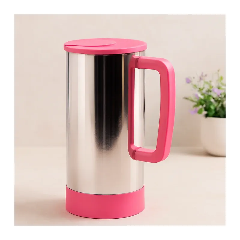 Pembe Paslanmaz Çelik Sürahi (Sıcak & Soğuk)